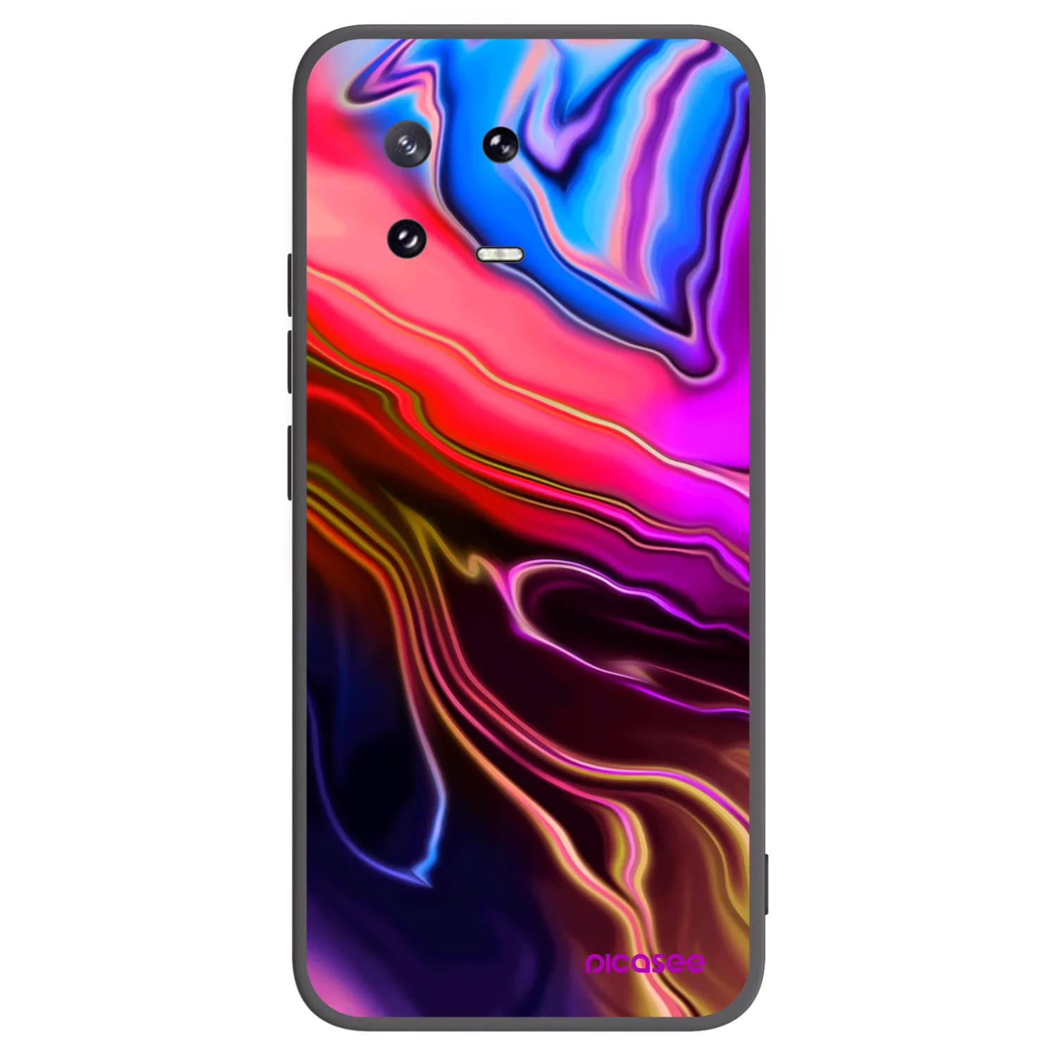 Picasee Μαύρη θήκη σιλικόνης για Xiaomi 13 Pro - Electric