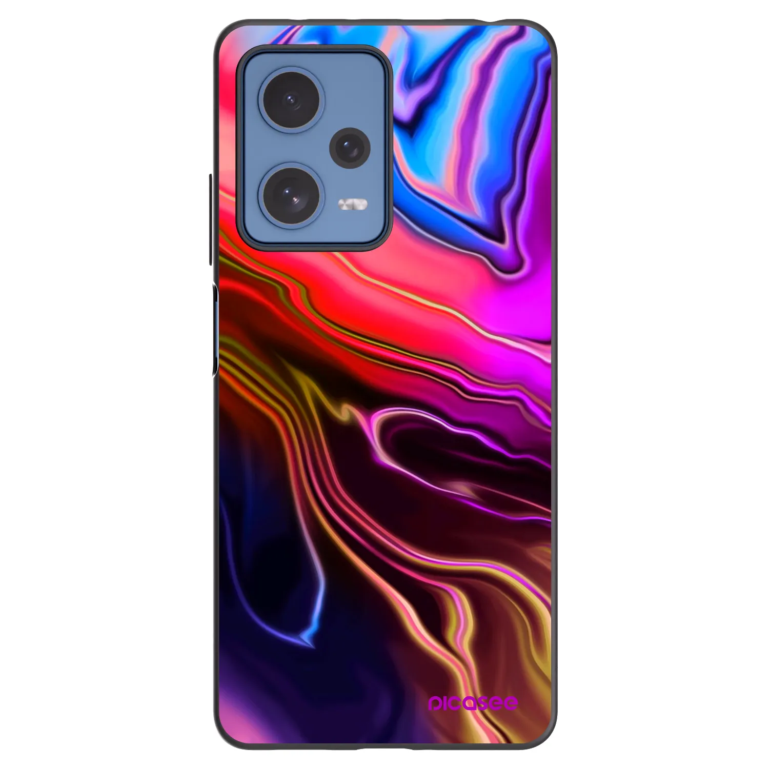 Picasee Μαύρη θήκη σιλικόνης για Xiaomi Redmi Note 12 Pro 5G - Electric