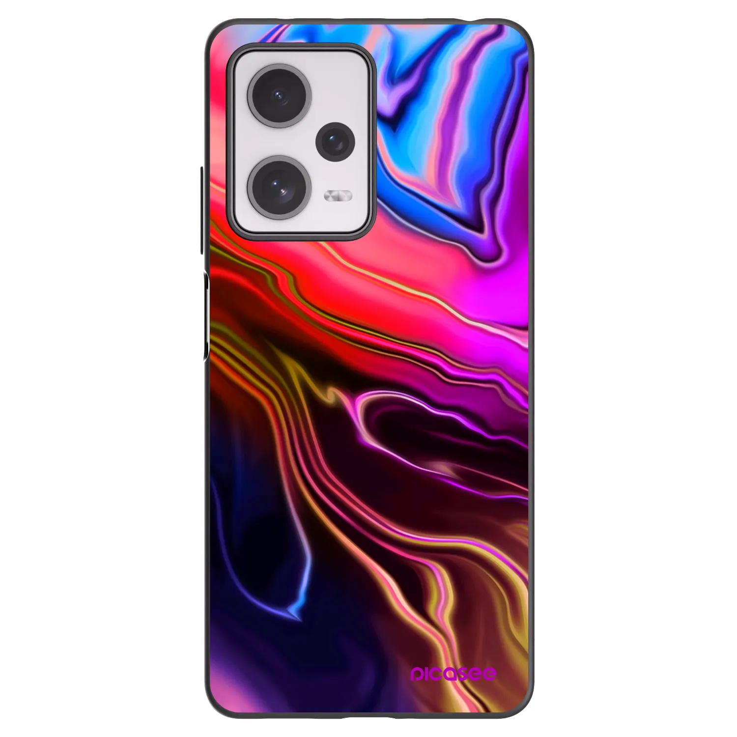 Picasee Μαύρη θήκη σιλικόνης για Xiaomi Redmi Note 12 Pro+ 5G - Electric