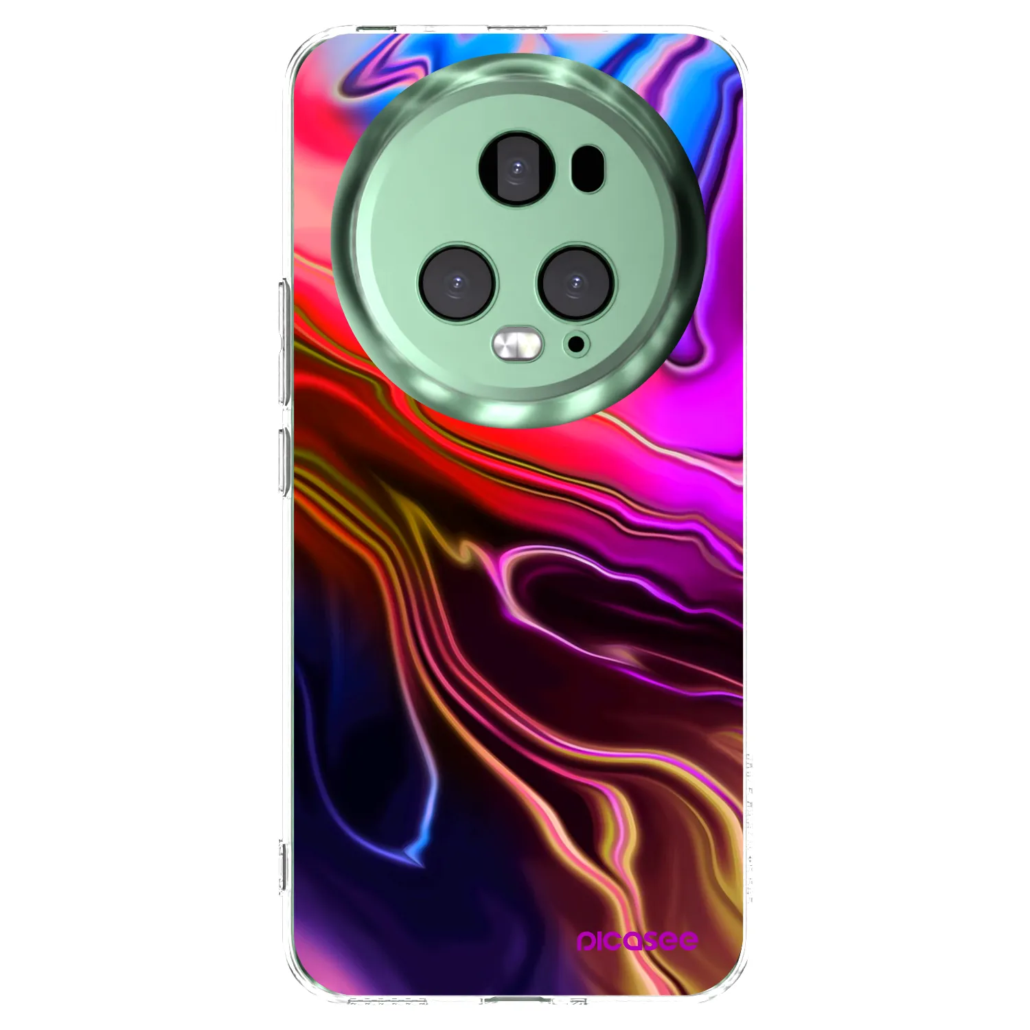 Picasee διαφανής θήκη σιλικόνης Honor Magic5 Pro - Electric