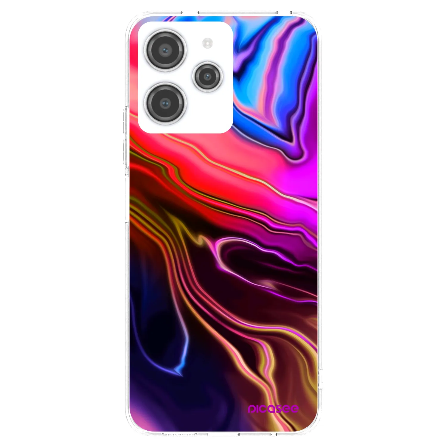 Picasee διαφανής θήκη σιλικόνης Xiaomi Redmi 12 4G - Electric