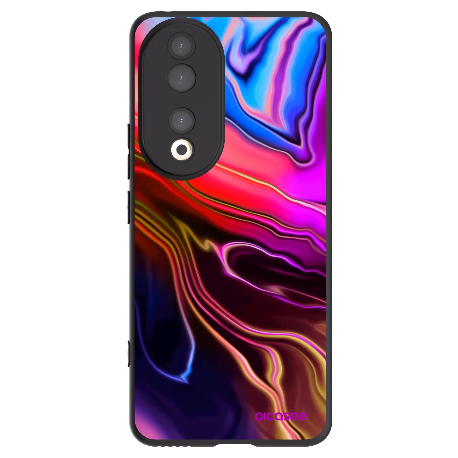 Picasee Μαύρη θήκη σιλικόνης για Honor 90 5G - Electric