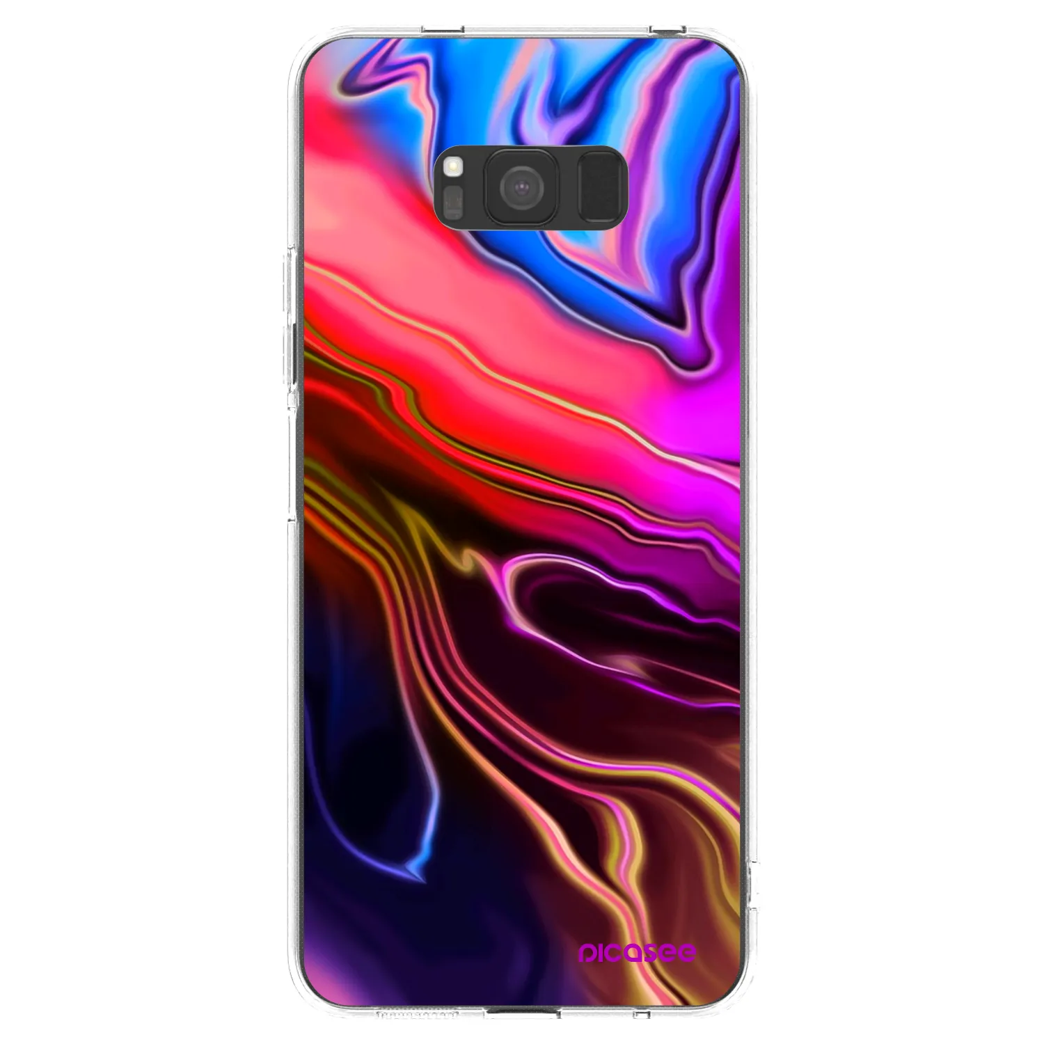 Picasee διαφανής θήκη σιλικόνης Samsung Galaxy S8 G950F - Electric