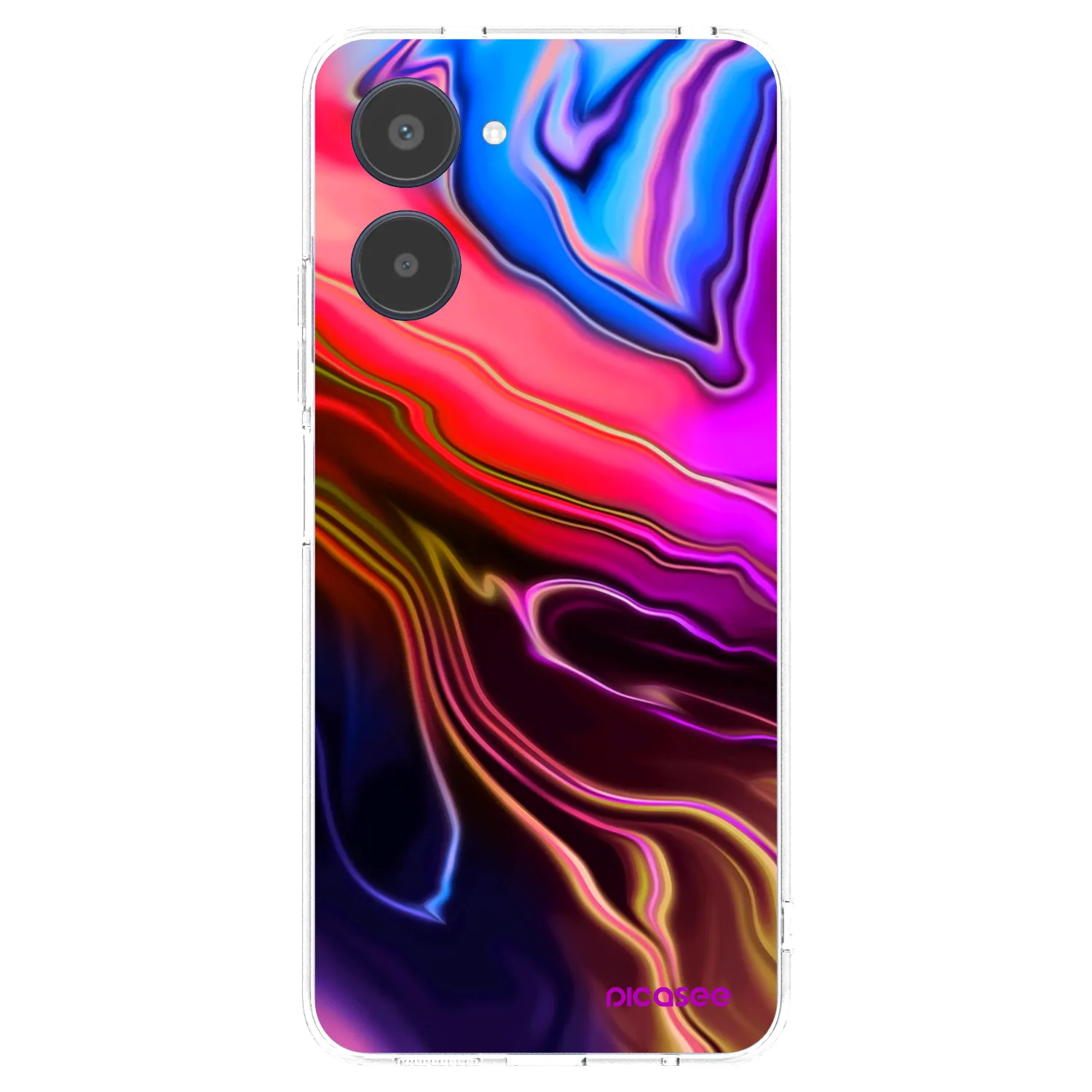 Picasee διαφανής θήκη σιλικόνης Realme 10 4G - Electric