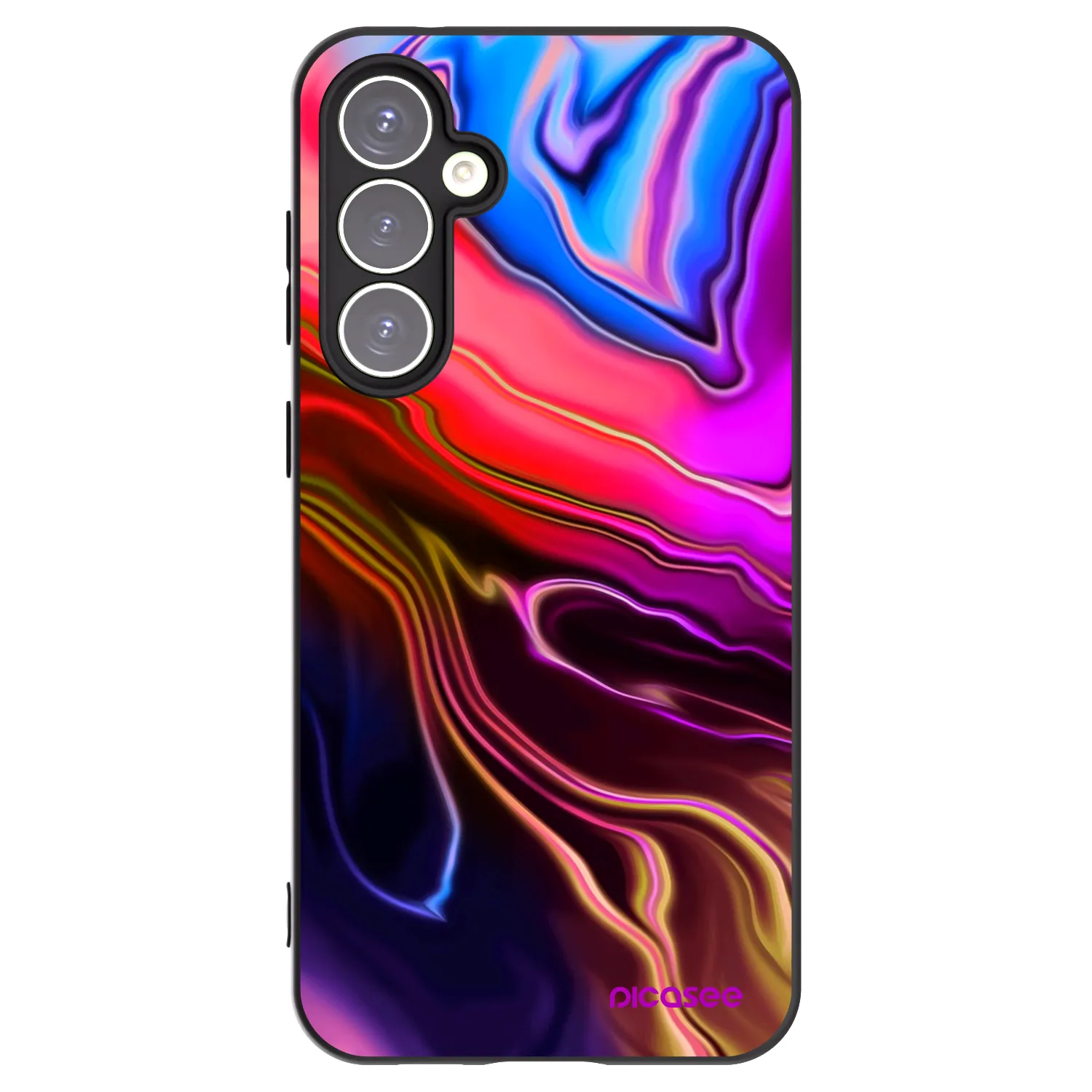 Picasee Μαύρη θήκη σιλικόνης για Samsung Galaxy S23 FE S711B - Electric