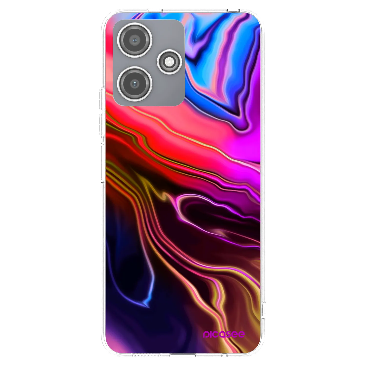 Picasee διαφανής θήκη σιλικόνης Xiaomi Redmi 12 5G - Electric