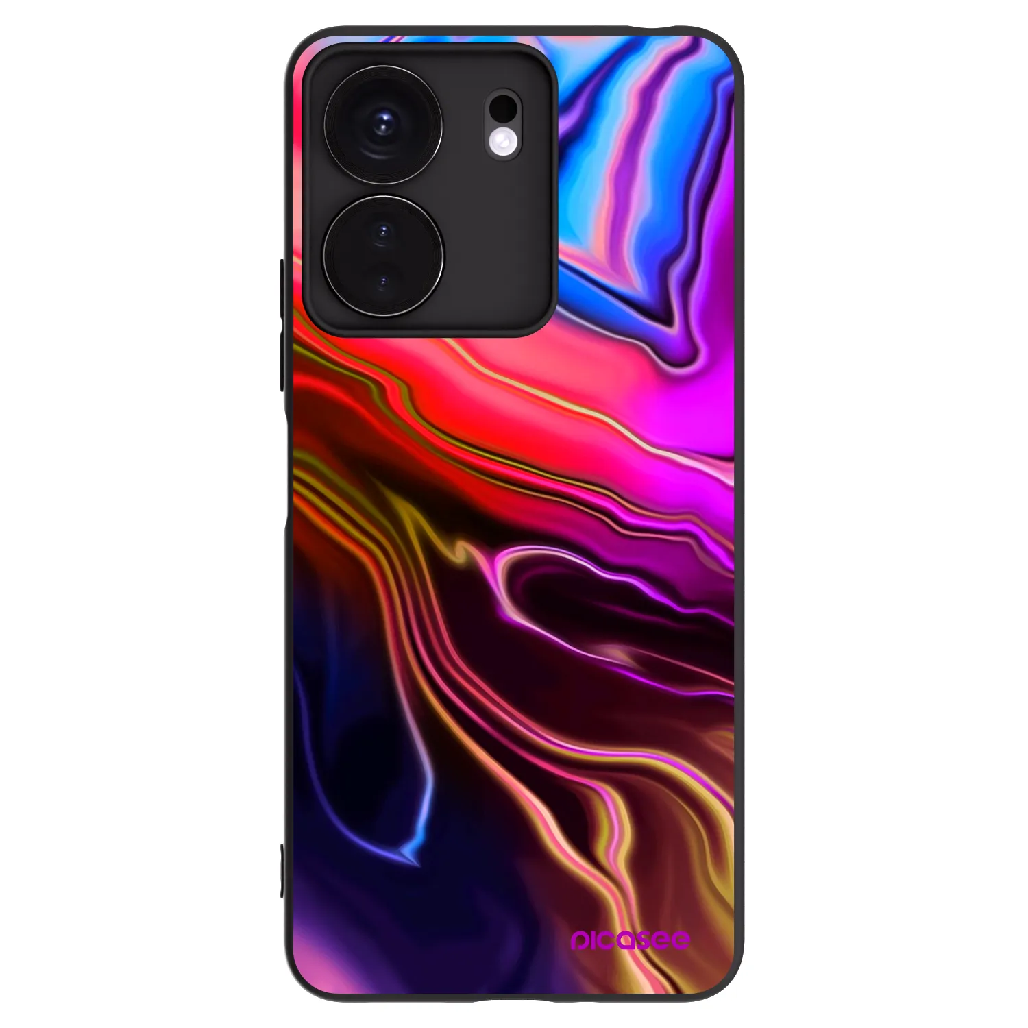 Picasee Μαύρη θήκη σιλικόνης για Xiaomi Redmi 13C 4G - Electric