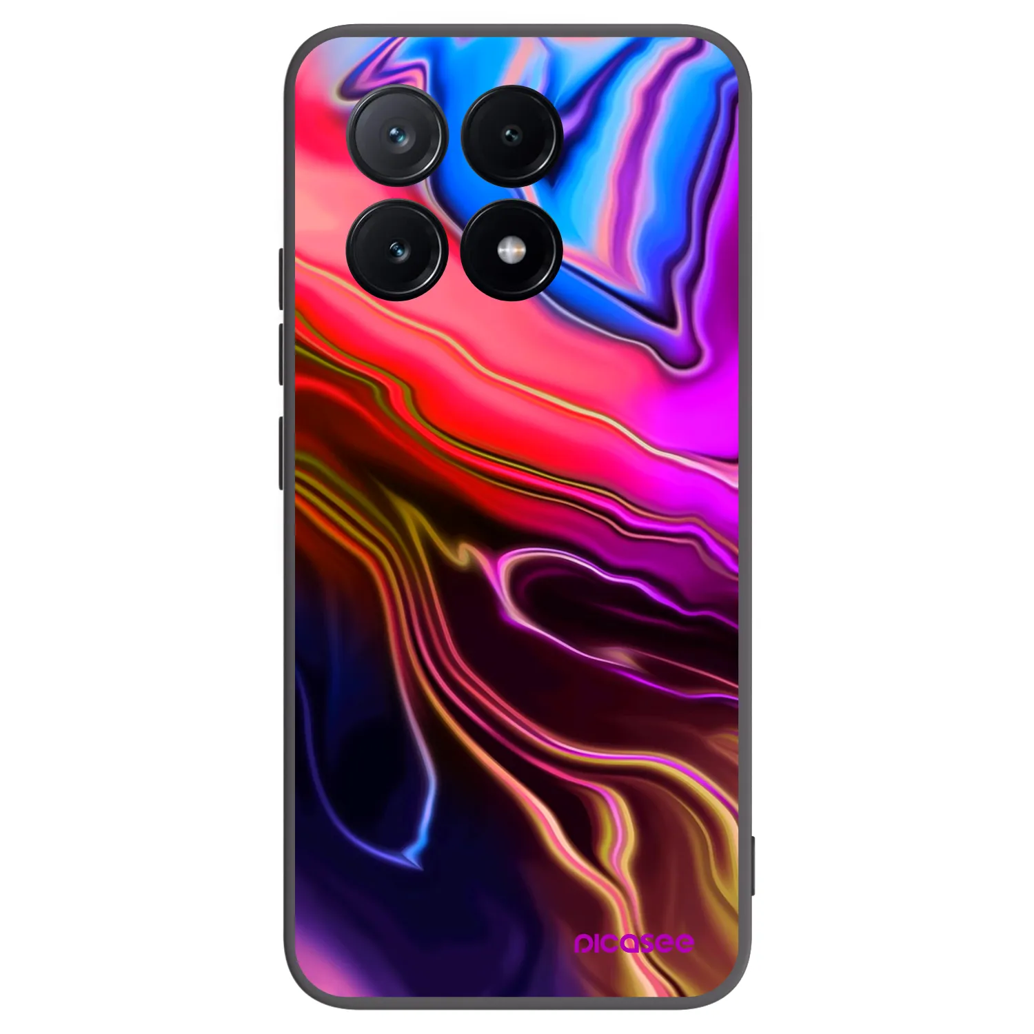 Picasee Μαύρη θήκη σιλικόνης για Xiaomi Poco X6 Pro - Electric