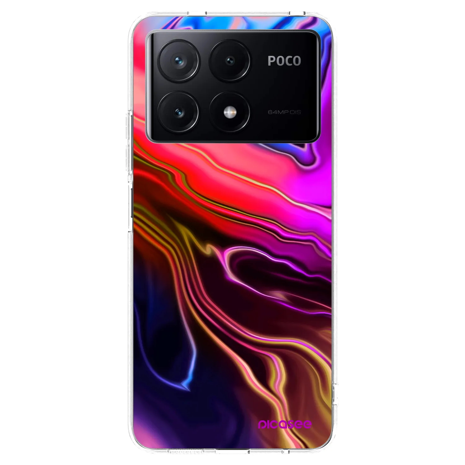 Picasee διαφανής θήκη σιλικόνης Xiaomi Poco X6 Pro - Electric