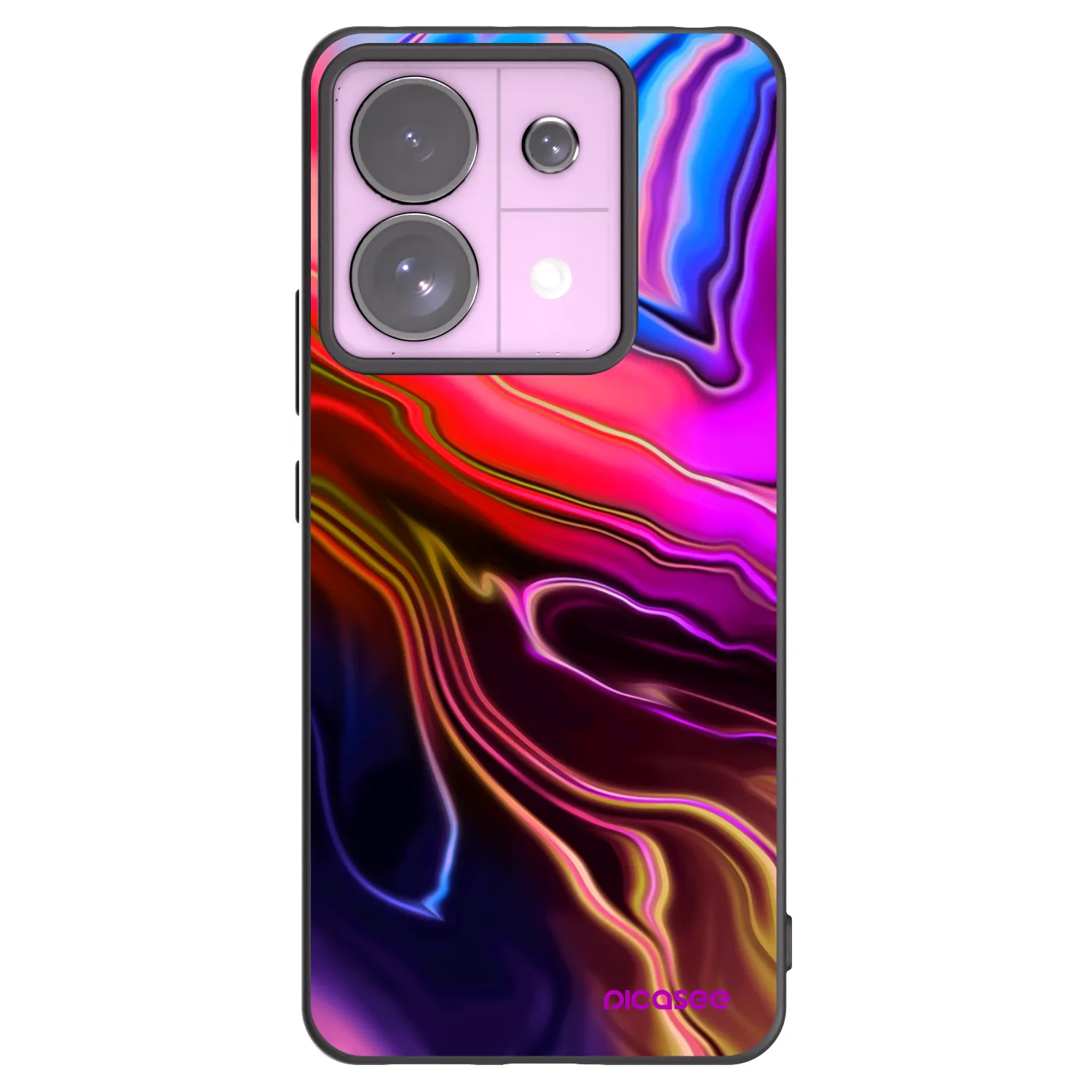 Picasee Μαύρη θήκη σιλικόνης για Xiaomi Redmi Note 13 Pro 5G - Electric