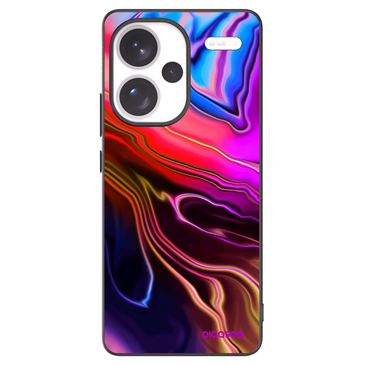 Picasee Μαύρη θήκη σιλικόνης για Xiaomi Redmi Note 13 Pro+ 5G - Electric