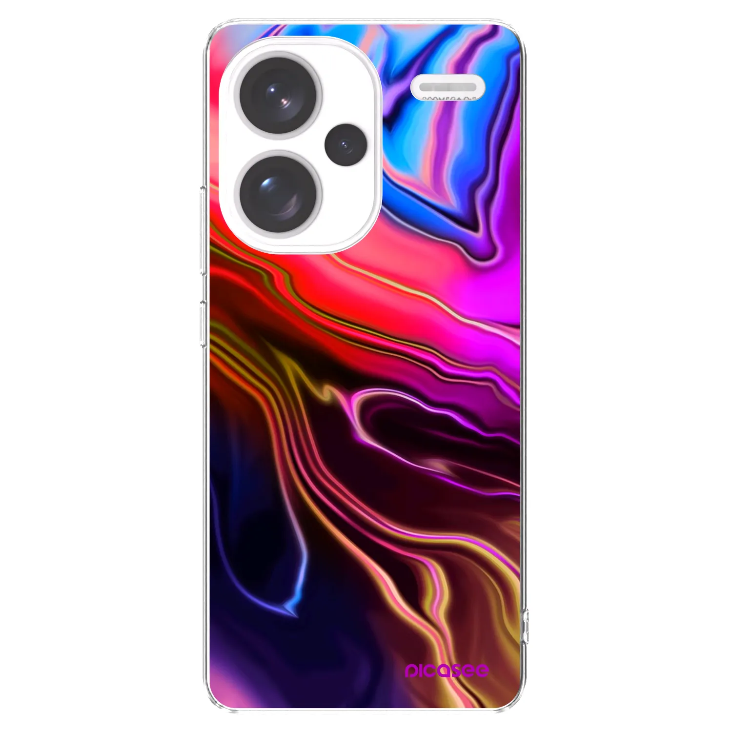 Picasee διαφανής θήκη σιλικόνης Xiaomi Redmi Note 13 Pro+ 5G - Electric