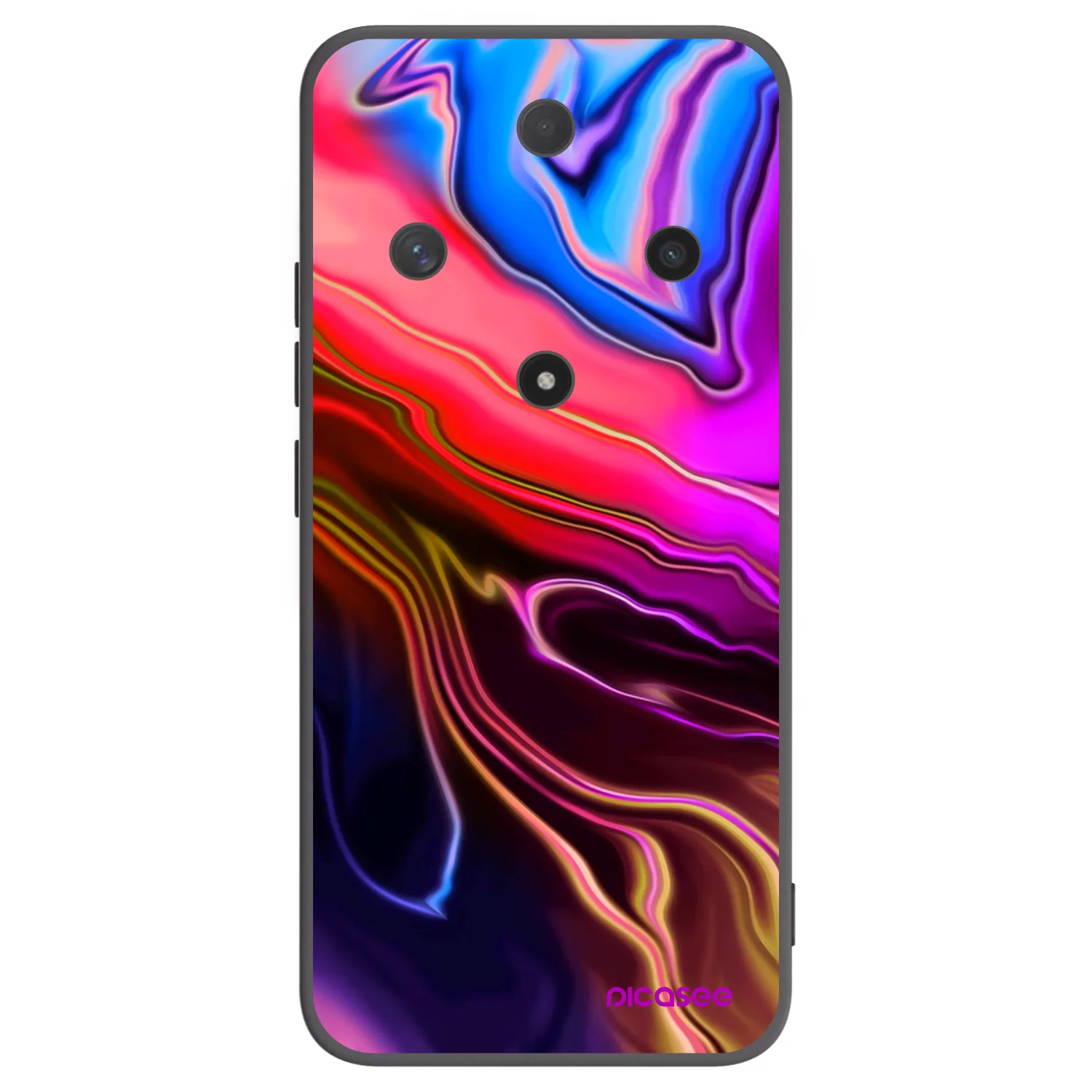 Picasee Μαύρη θήκη σιλικόνης για Honor Magic6 Lite 5G - Electric