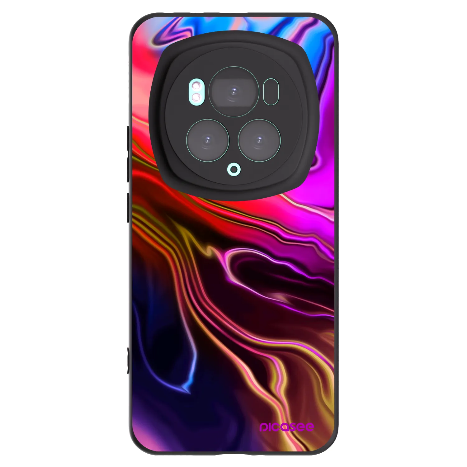 Picasee Μαύρη θήκη σιλικόνης για Honor Magic6 Pro - Electric