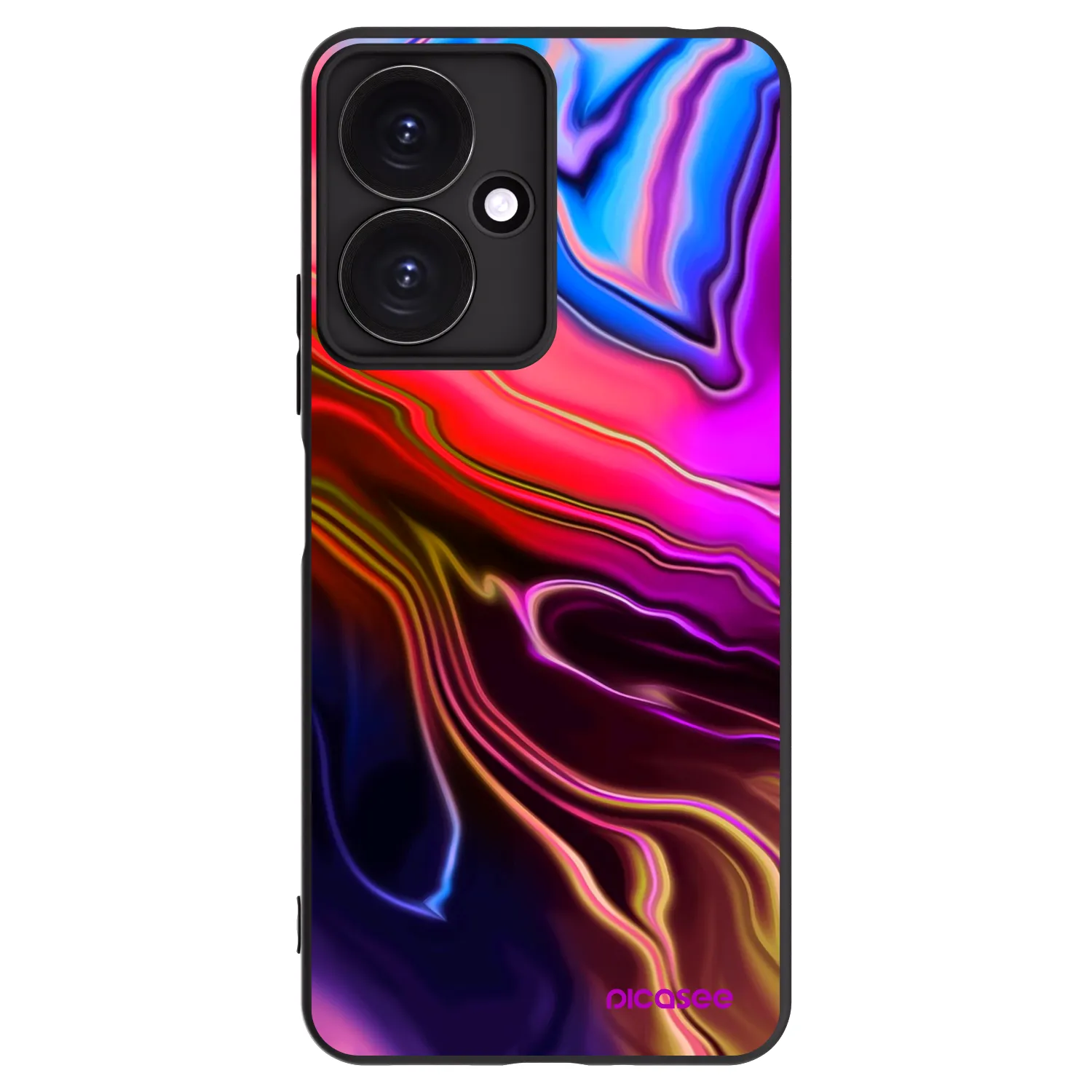 Picasee Μαύρη θήκη σιλικόνης για Xiaomi Redmi 13C 5G - Electric