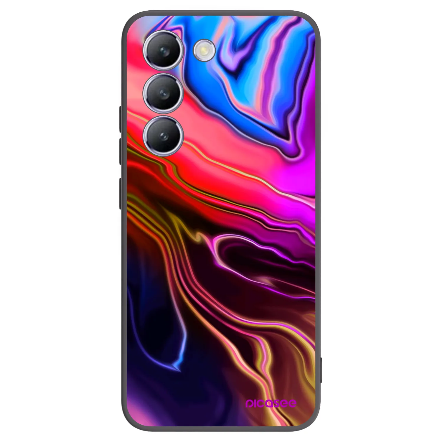 Picasee Μαύρη θήκη σιλικόνης για Vivo V40 SE 5G - Electric