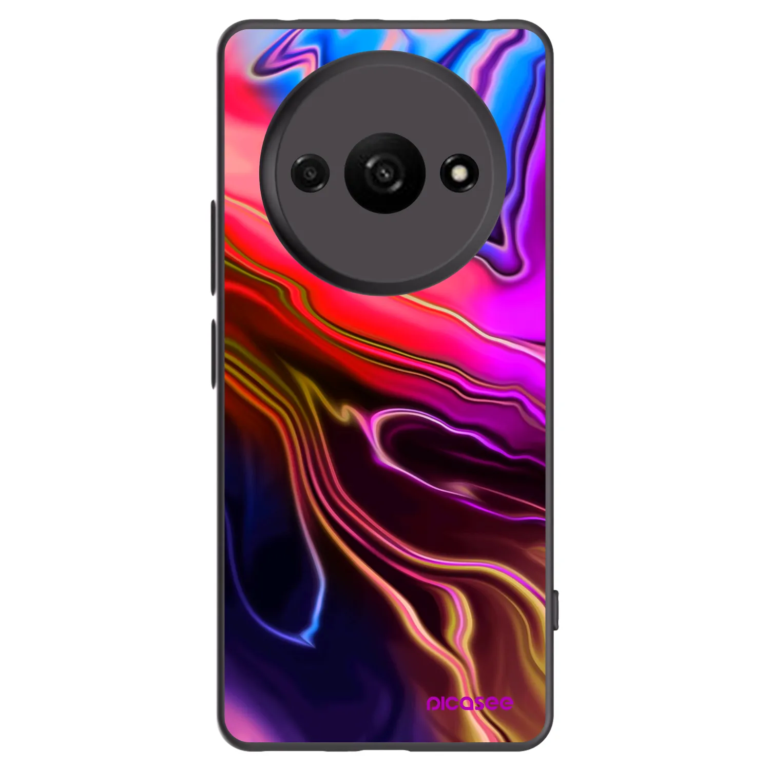 Picasee Μαύρη θήκη σιλικόνης για Xiaomi Redmi A3 - Electric