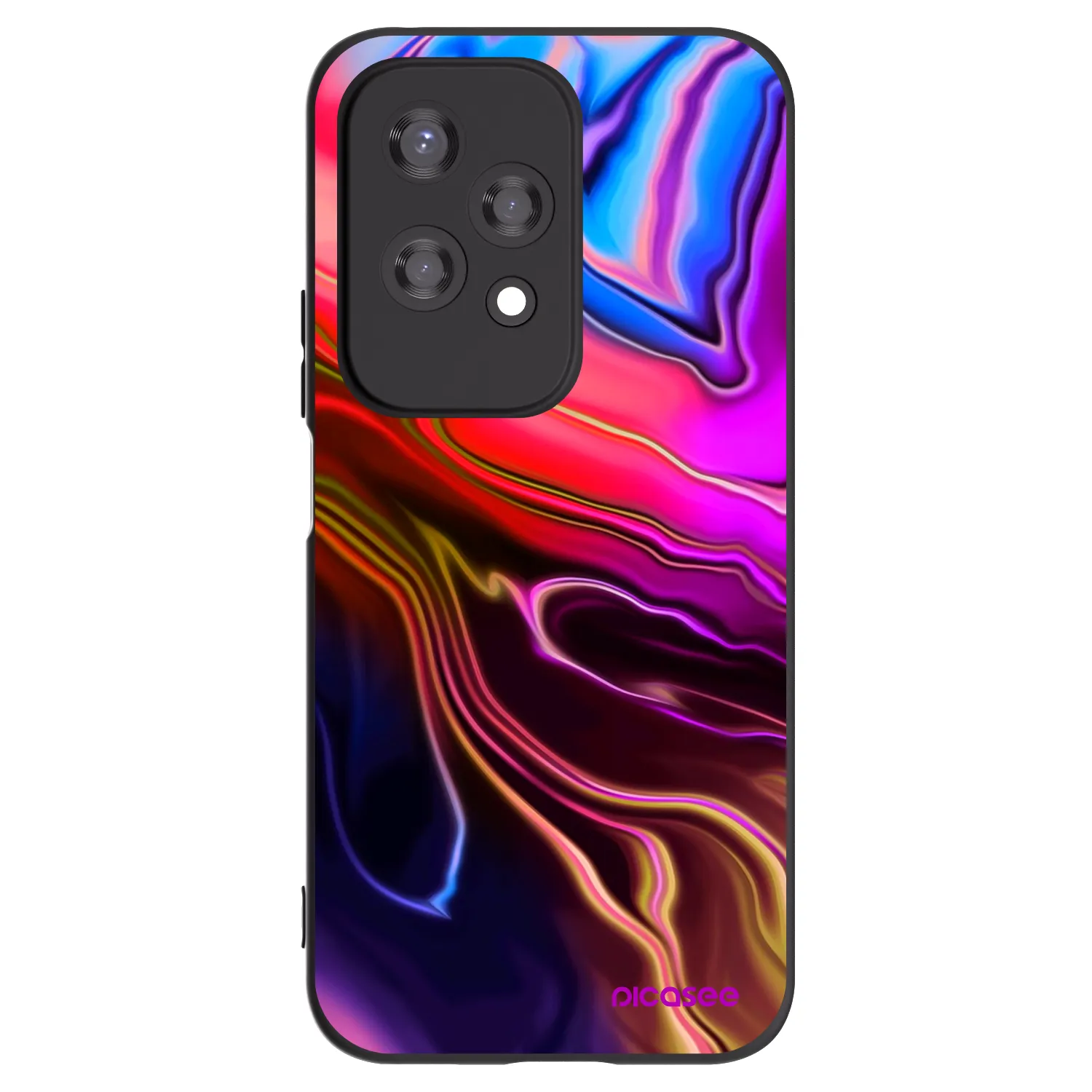 Picasee Μαύρη θήκη σιλικόνης για Honor 200 Lite - Electric