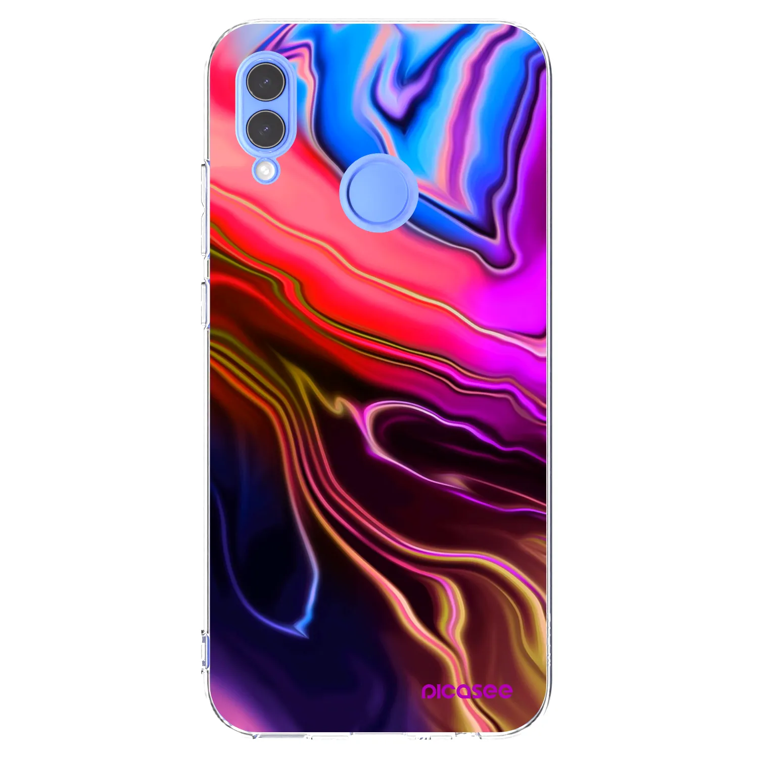 Picasee διαφανής θήκη σιλικόνης Honor 10 Lite - Electric