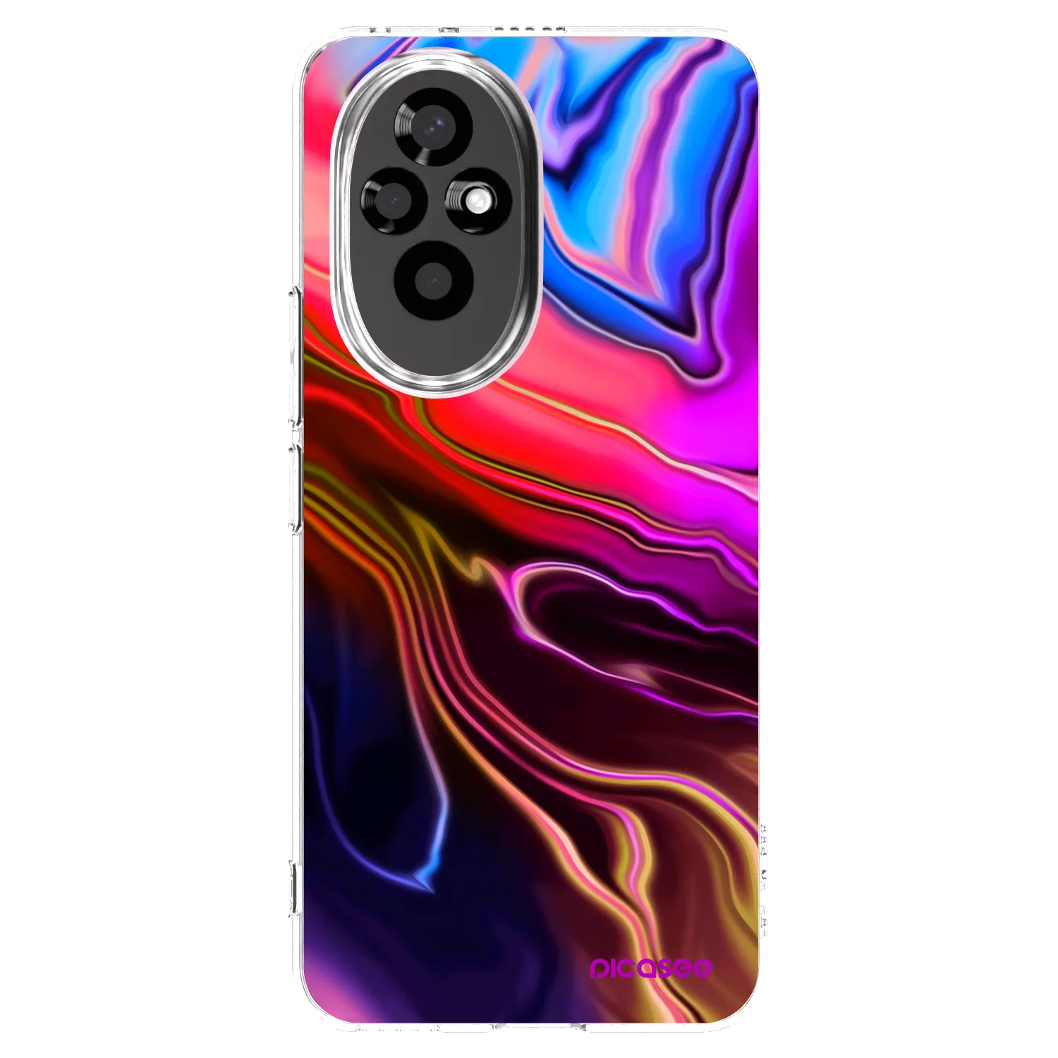 Picasee διαφανής θήκη σιλικόνης Honor 200 Pro 5G - Electric