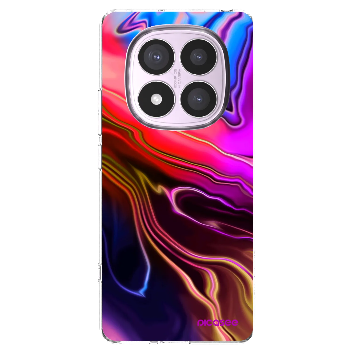 Picasee διαφανής θήκη σιλικόνης Xiaomi Redmi Note 14 Pro 5G - Electric