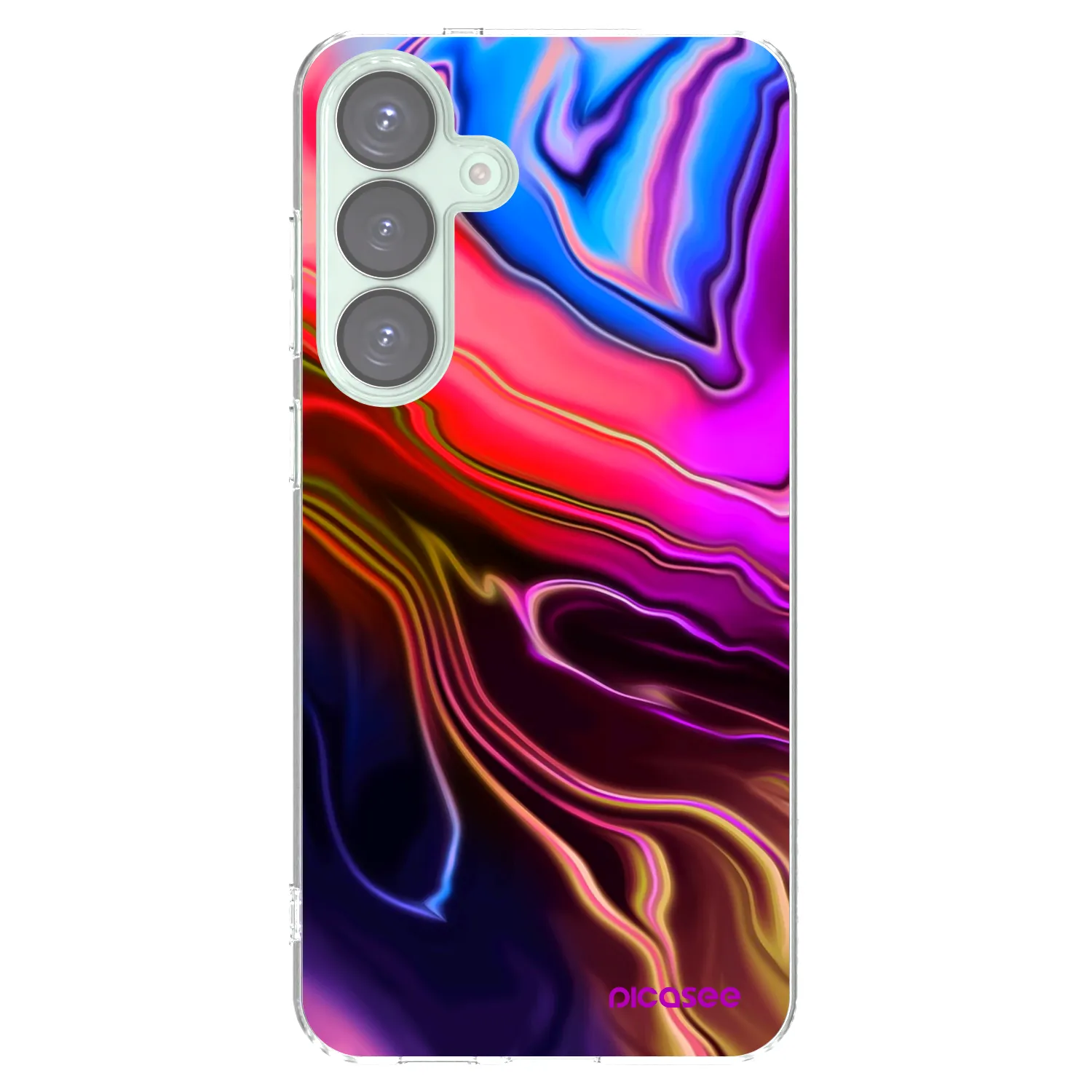 Picasee διαφανής θήκη σιλικόνης Samsung Galaxy S25+ 5G - Electric