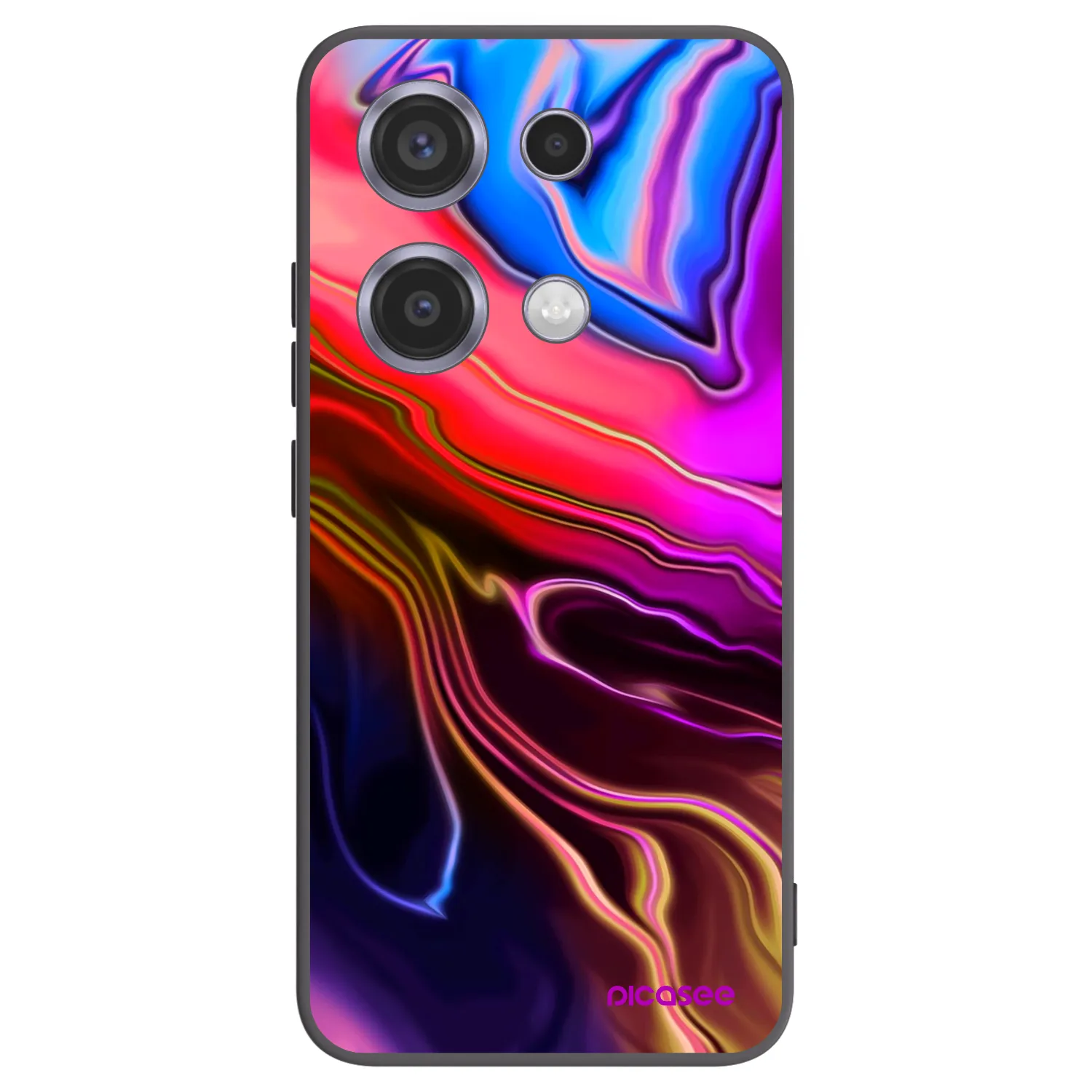 Picasee Μαύρη θήκη σιλικόνης για Xiaomi Redmi Note 14S - Electric