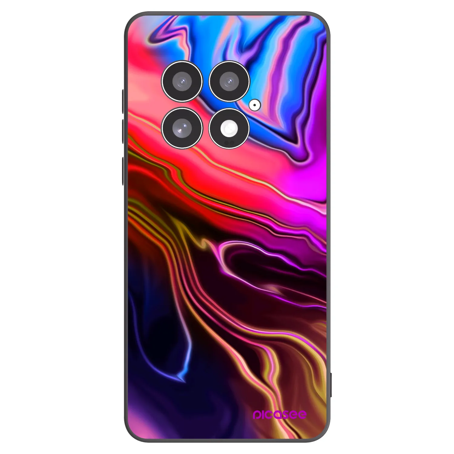 Picasee Μαύρη θήκη σιλικόνης για OnePlus 13 5G - Electric