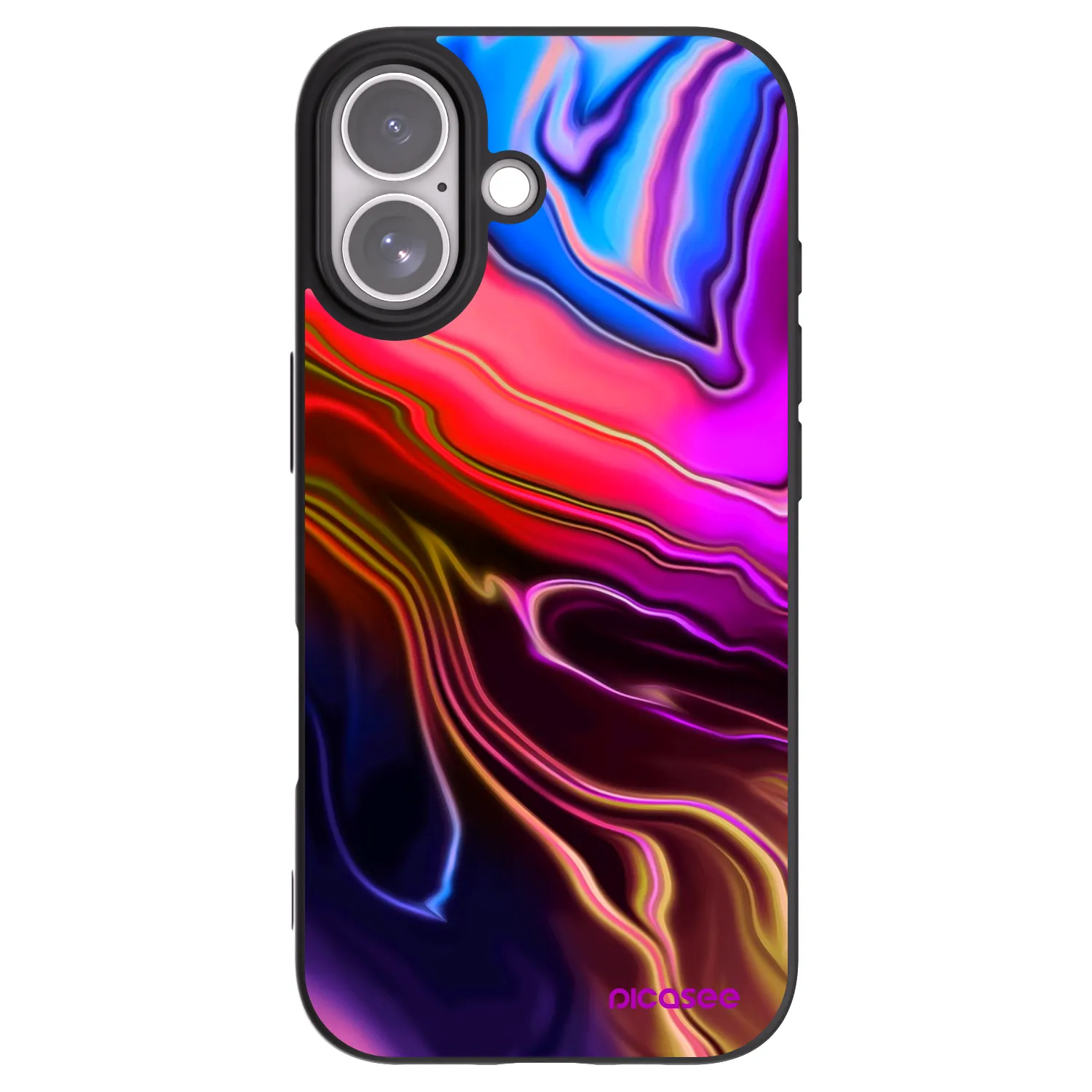 Picasee Μαύρη θήκη σιλικόνης για Apple iPhone 17 - Electric