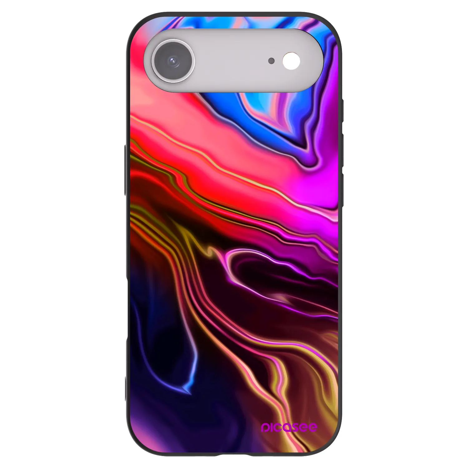 Picasee Μαύρη θήκη σιλικόνης για Apple iPhone Air - Electric
