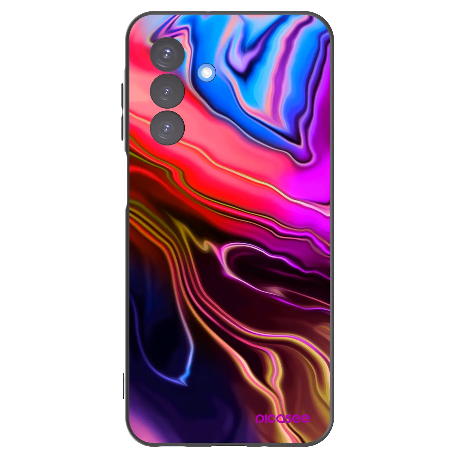 Picasee Μαύρη θήκη σιλικόνης για Samsung Galaxy A17 5G - Electric