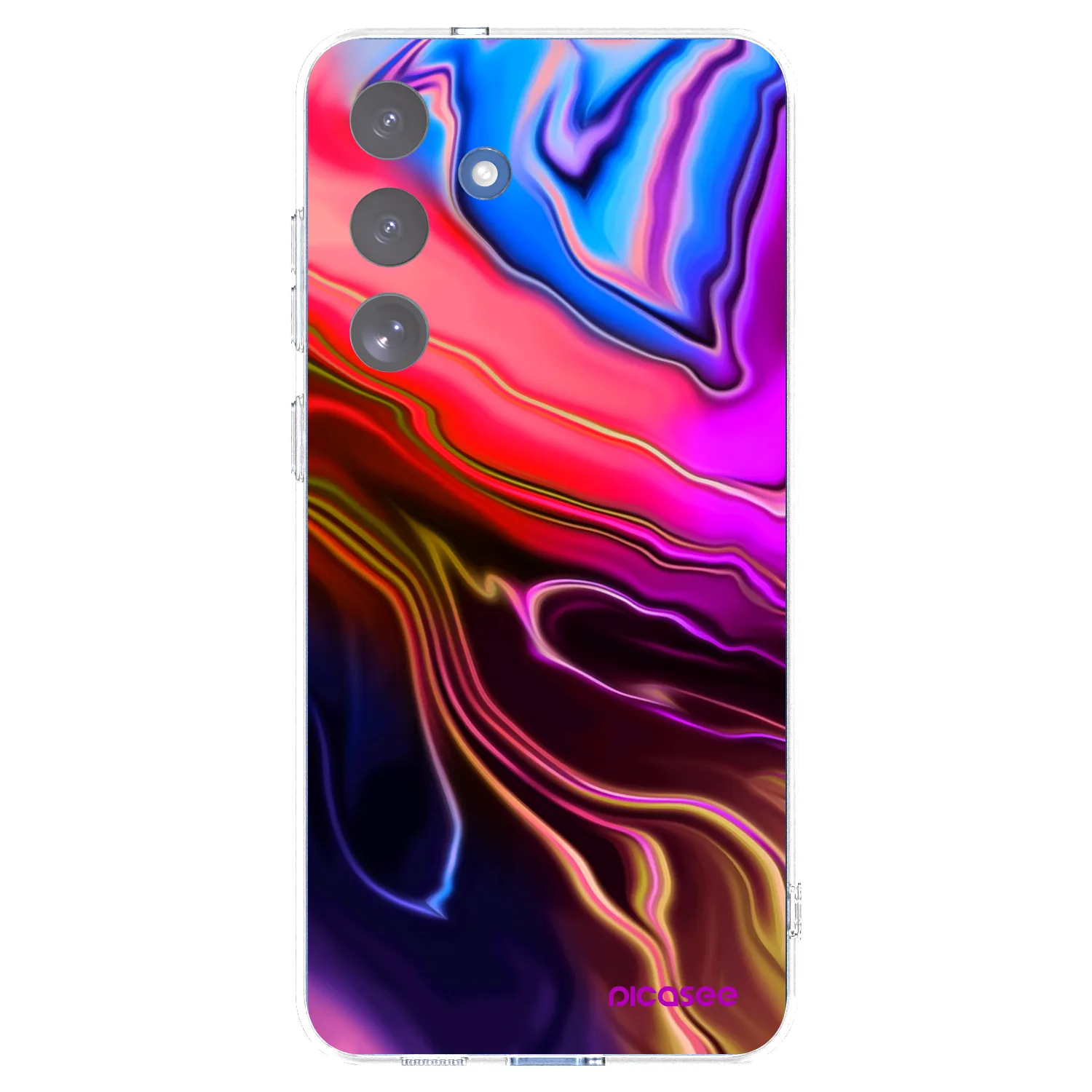 Picasee διαφανής θήκη σιλικόνης Samsung Galaxy S25 FE 5G - Electric