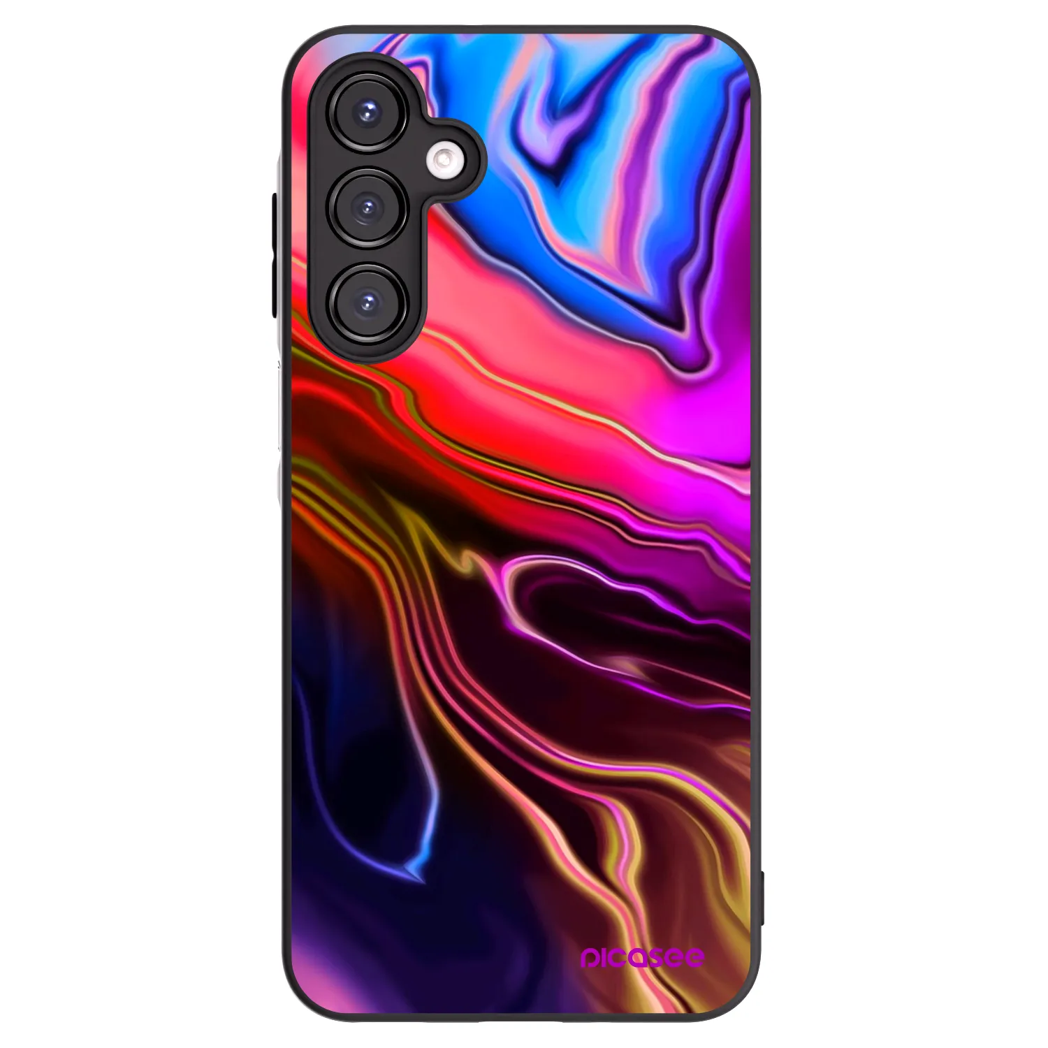 Picasee Μαύρη θήκη σιλικόνης για Samsung Galaxy A16 4G - Electric