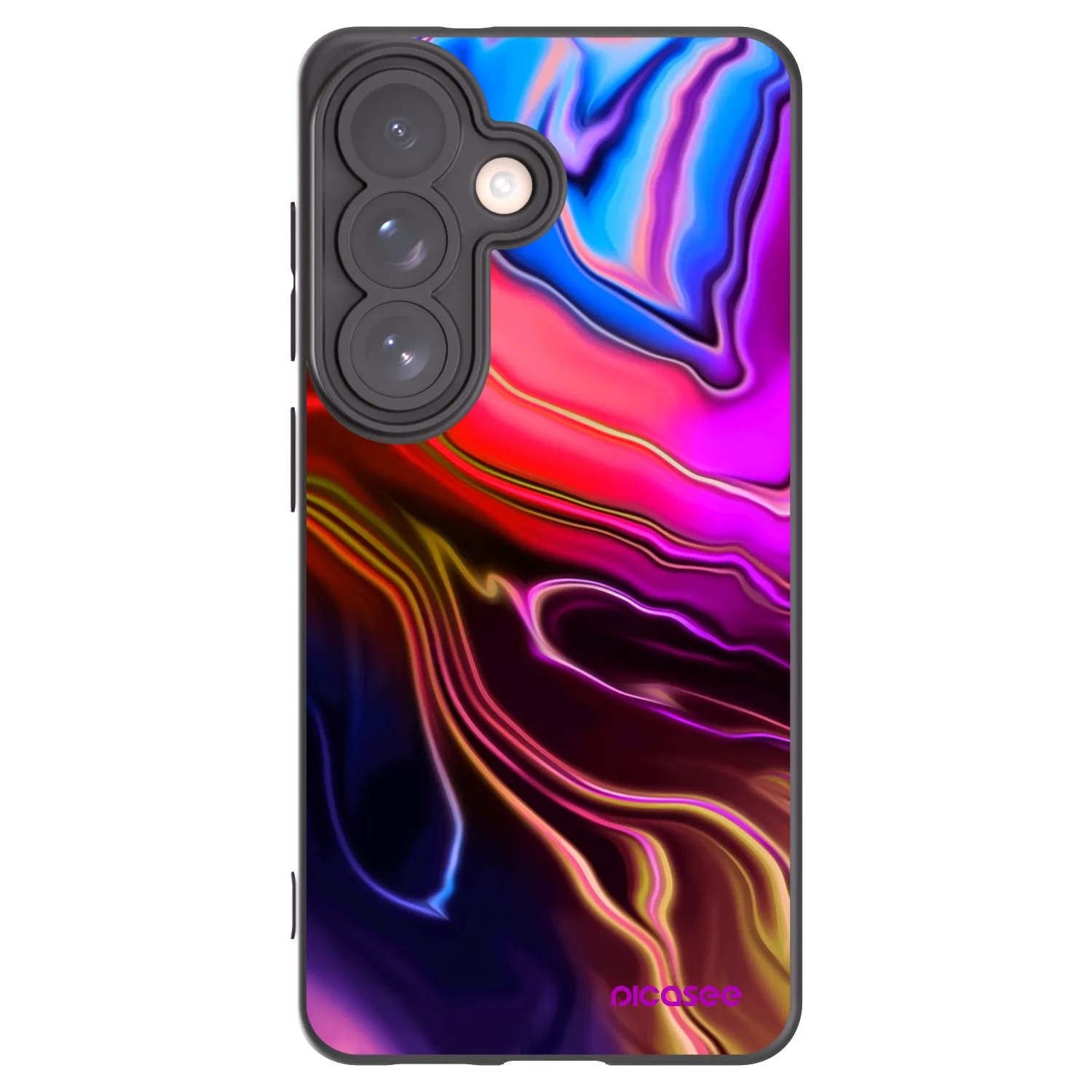 Picasee Μαύρη θήκη σιλικόνης για Samsung Galaxy S26 - Electric
