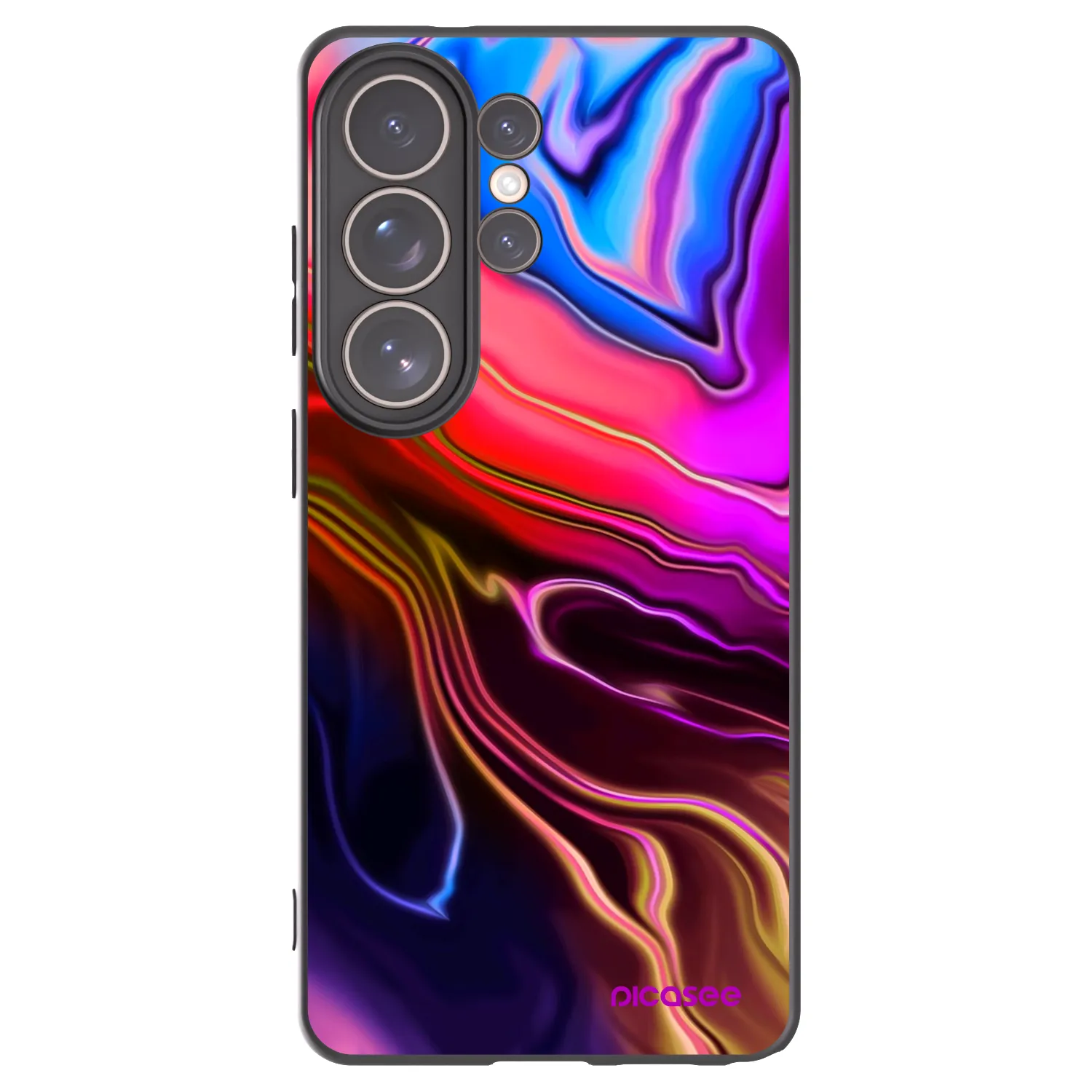 Picasee Μαύρη θήκη σιλικόνης για Samsung Galaxy S26 Ultra - Electric