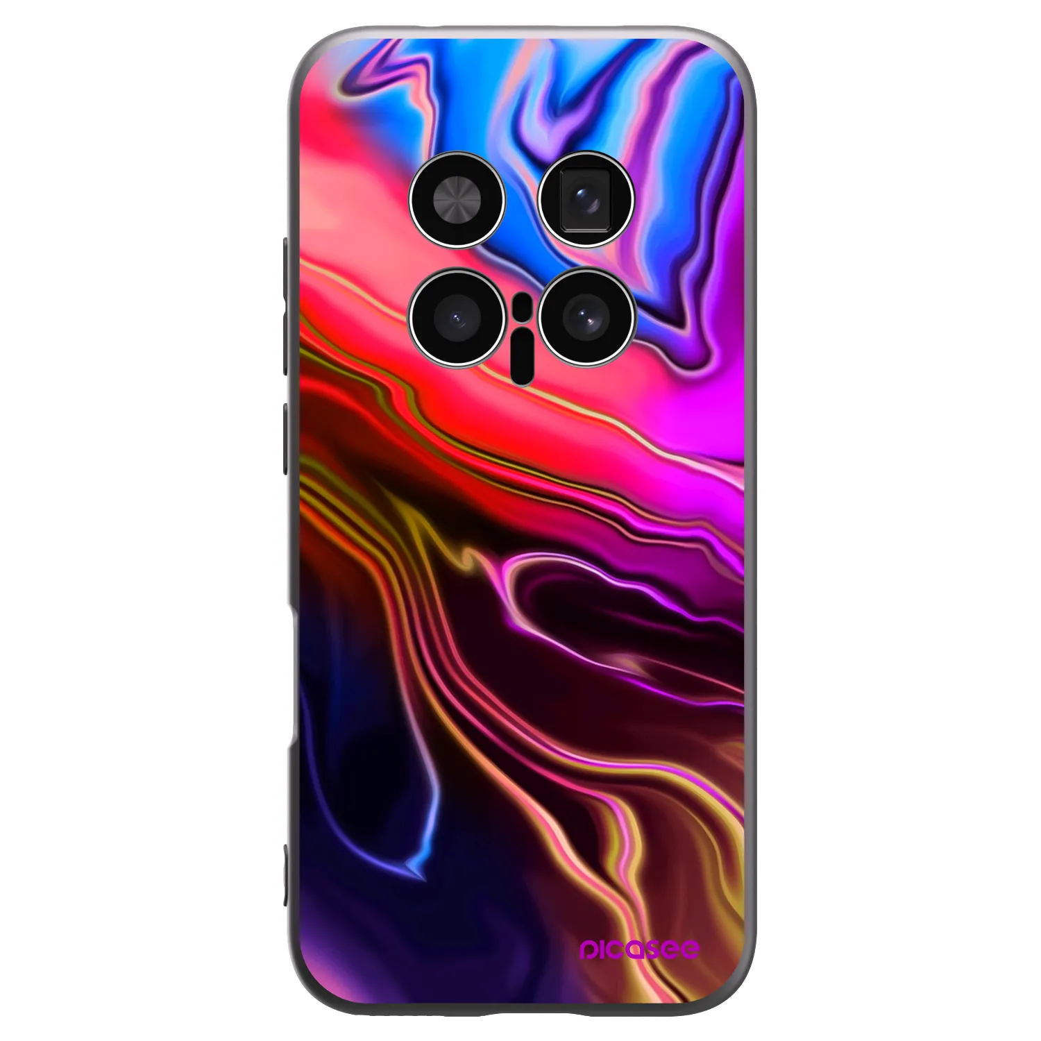 Picasee Μαύρη θήκη σιλικόνης για Honor Magic8 Pro 5G - Electric