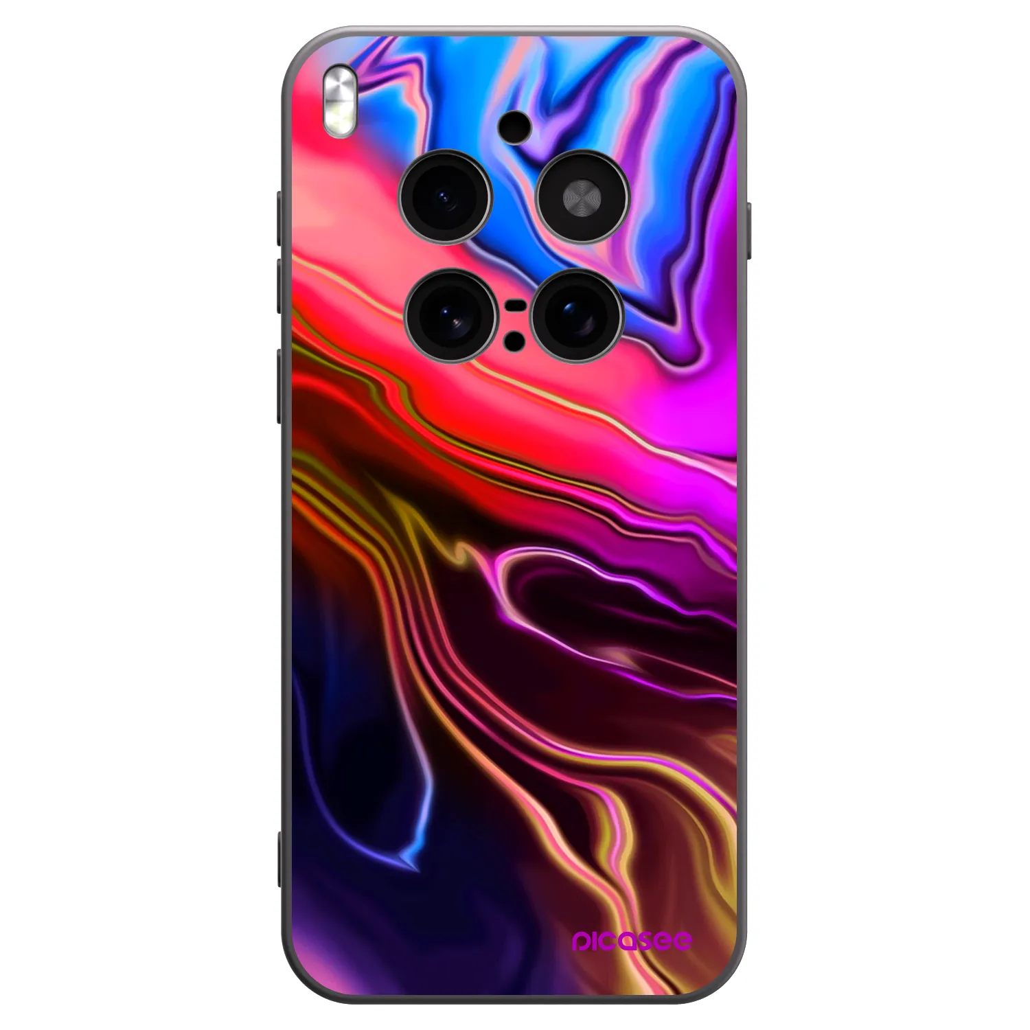 Picasee Μαύρη θήκη σιλικόνης για Vivo X300 Pro - Electric