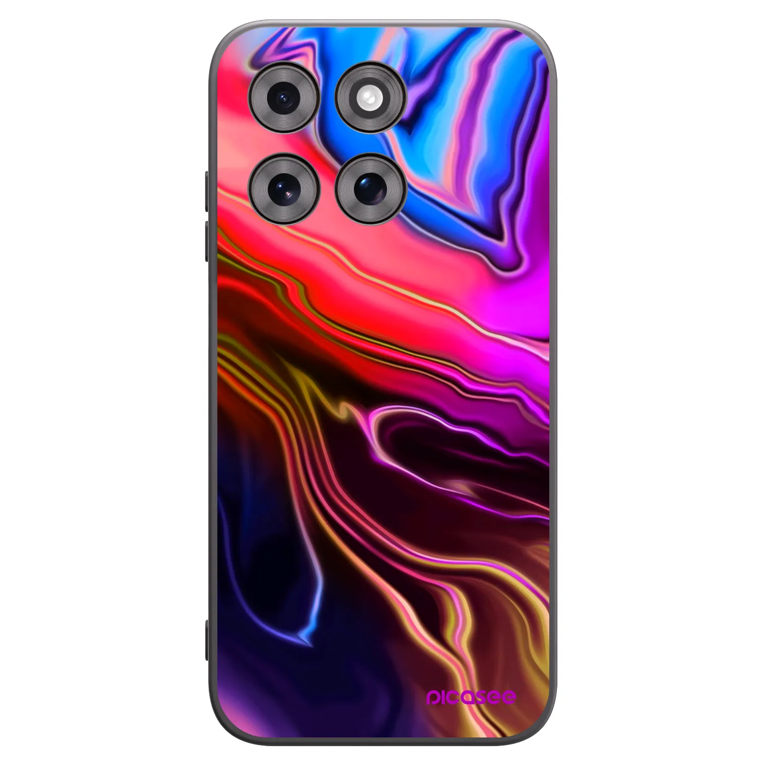 Picasee Μαύρη θήκη σιλικόνης για Motorola Moto G77 - Electric