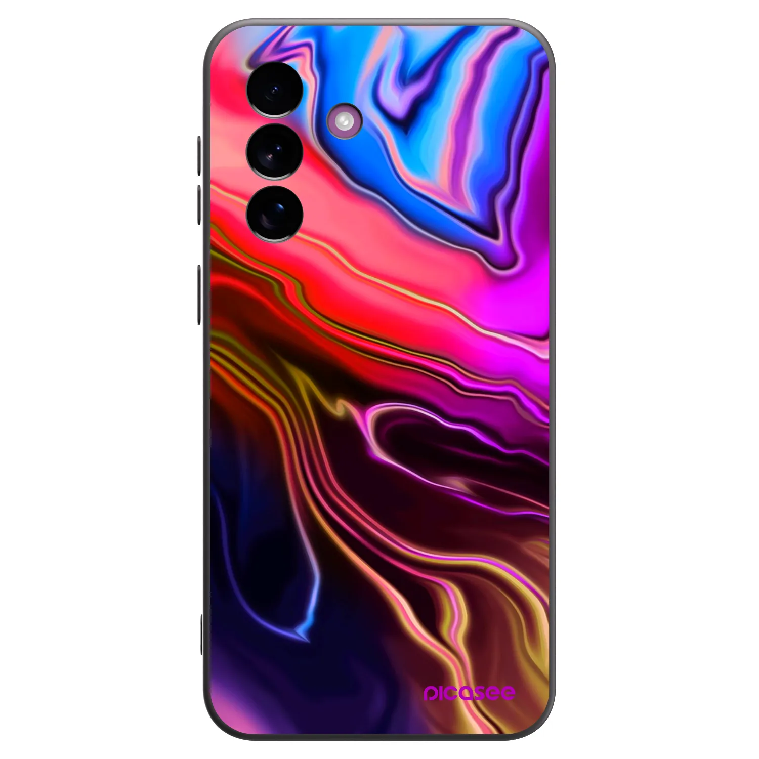 Picasee Μαύρη θήκη σιλικόνης για Samsung Galaxy A37 - Electric