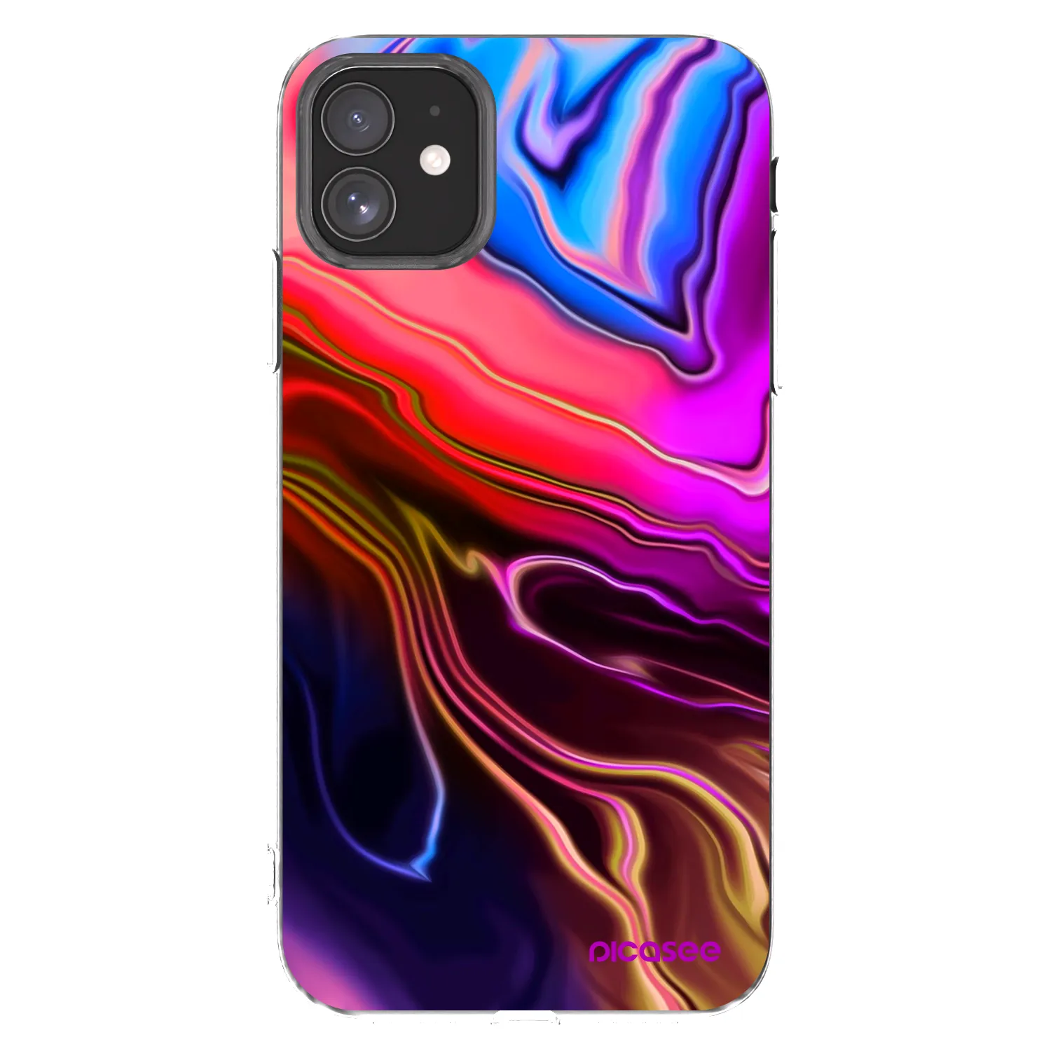 Picasee διαφανής θήκη σιλικόνης Apple iPhone 11 - Electric