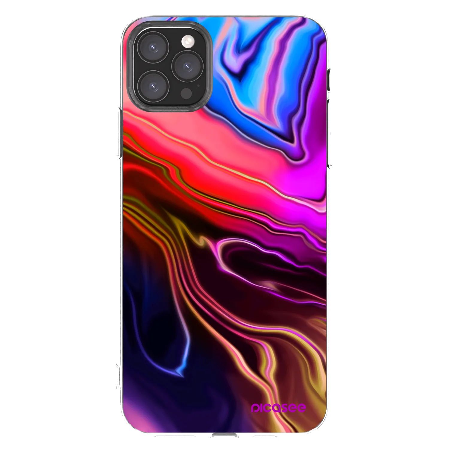 Picasee διαφανής θήκη σιλικόνης Apple iPhone 11 Pro Max - Electric