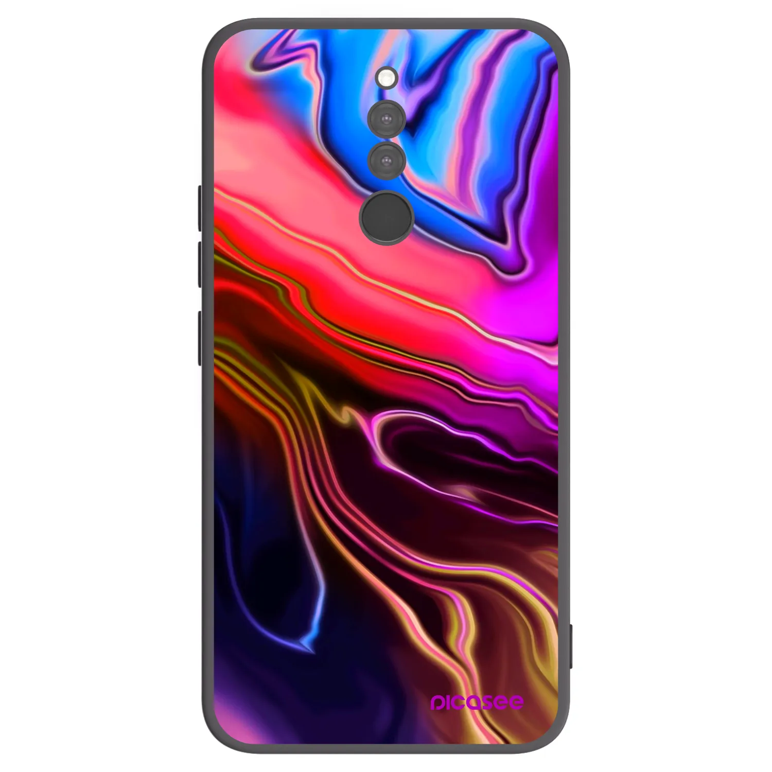 Picasee Μαύρη θήκη σιλικόνης για Xiaomi Redmi 8 - Electric