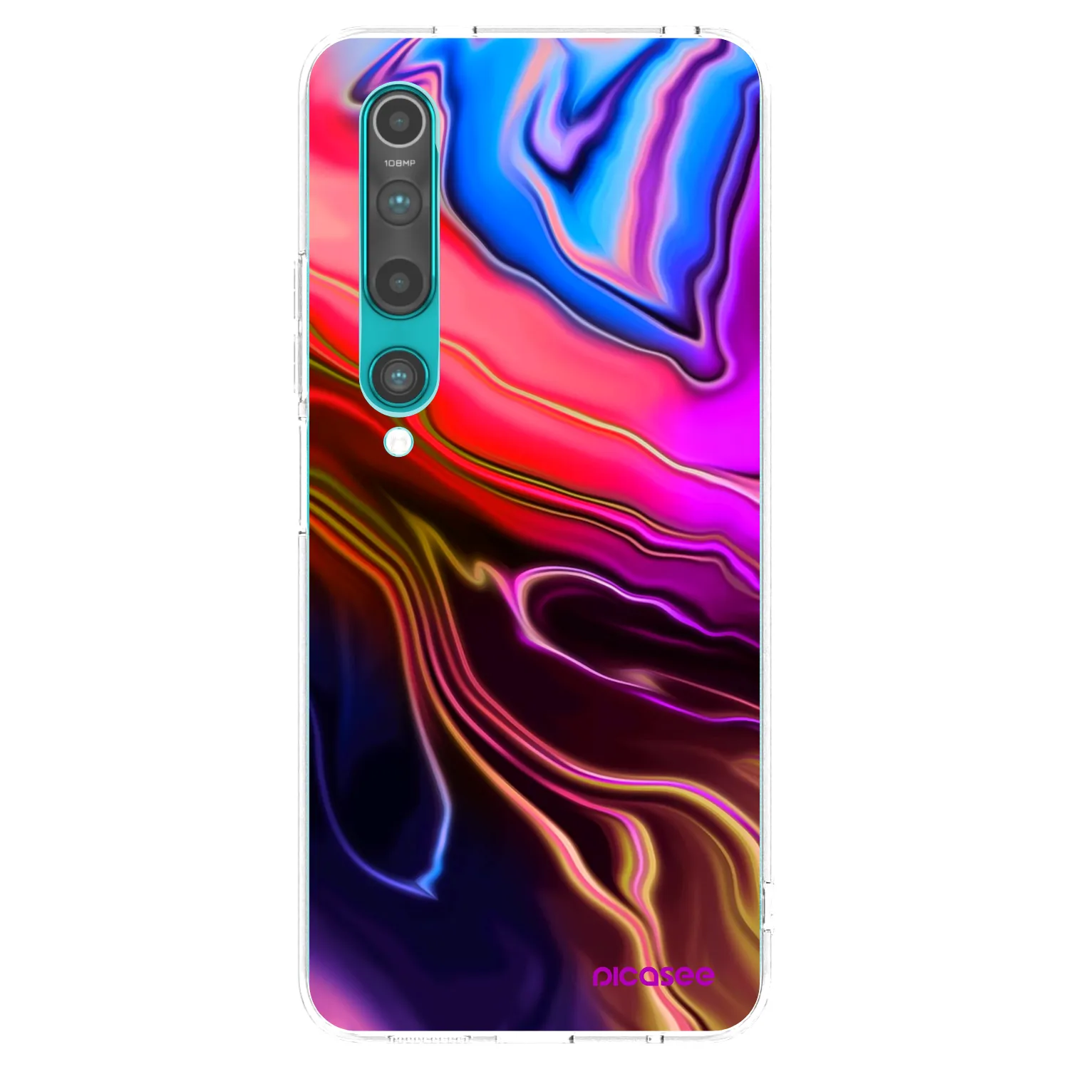 Picasee διαφανής θήκη σιλικόνης Xiaomi Mi 10 - Electric