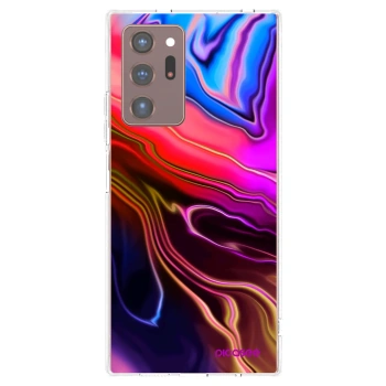 Picasee διαφανής θήκη σιλικόνης Samsung Galaxy Note 20 Ultra - Electric