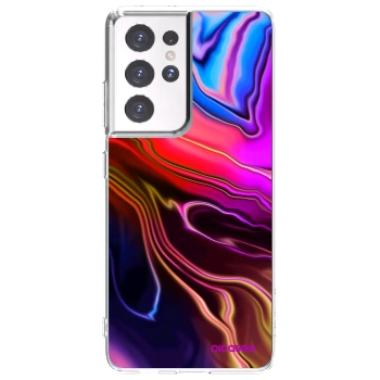 Picasee διαφανής θήκη σιλικόνης Samsung Galaxy S21 Ultra 5G G998B - Electric