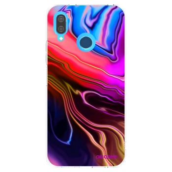 Picasee διαφανής θήκη σιλικόνης Huawei P20 Lite - Electric