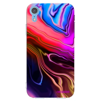 Picasee διαφανής θήκη σιλικόνης Apple iPhone XR - Electric