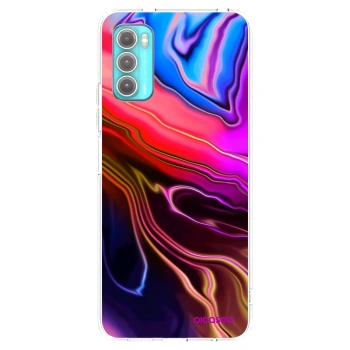 Picasee διαφανής θήκη σιλικόνης Motorola Moto G60 - Electric