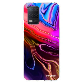 Picasee διαφανής θήκη σιλικόνης Realme 8 5G - Electric