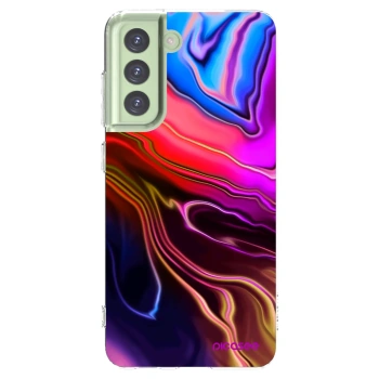 Picasee διαφανής θήκη σιλικόνης Samsung Galaxy S21 FE 5G - Electric